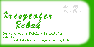 krisztofer rebak business card